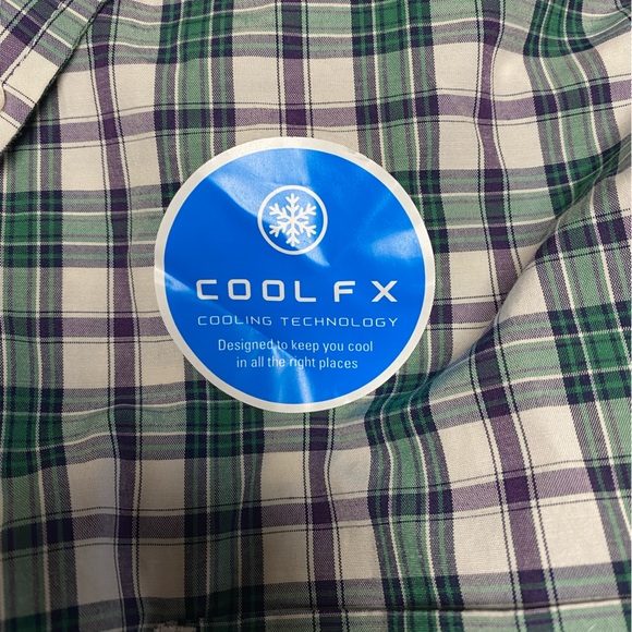 NWT Izod Cool FX Button Down Short Sleeve Shirt SZ XL - Picture 4 of 7
